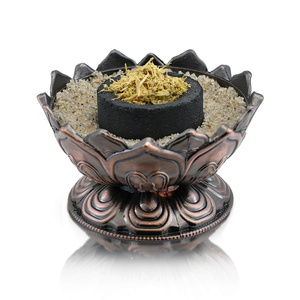 Set de copeaux de palo santo, brûleur d'encens et charbons d'encens