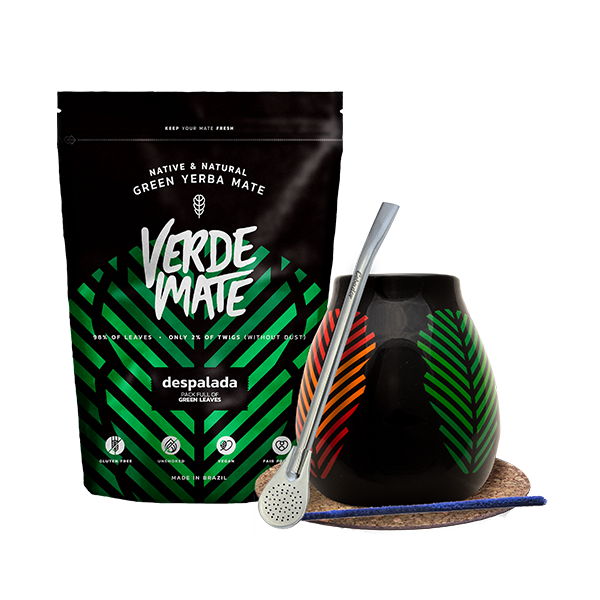 Set de démarrage Bombilla Matero + Yerba Mate Verde
