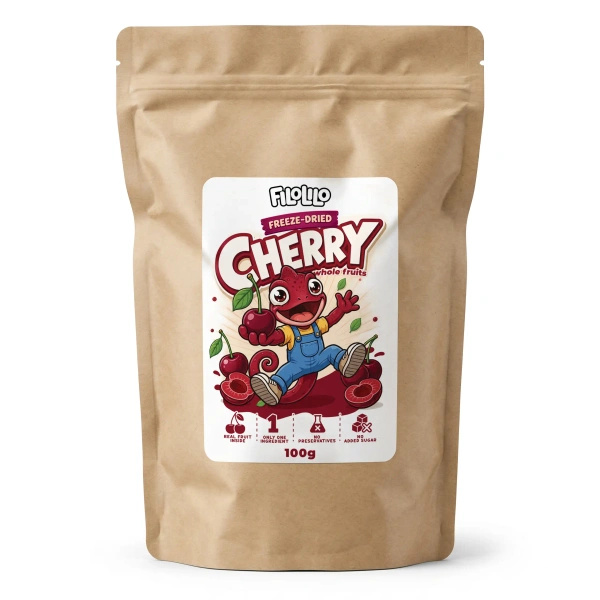 FiloLilo – Cerises lyophilisées entières dénoyautées 100 g