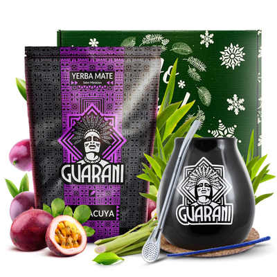 Set cadeau Yerba Mate Guarani Maracuya 500g