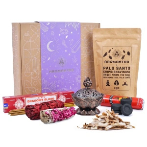 Coffret cadeau ésotérique : encens naturels + accessoires