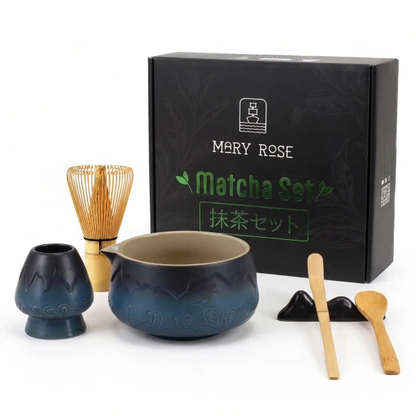 Coffret cadeau : accessoires pour préparer le thé matcha