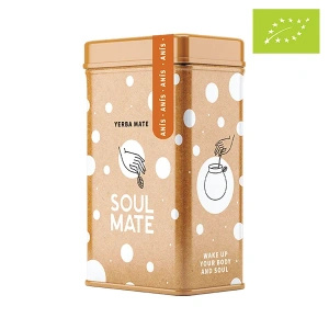 Yerbera – Boîte en métal + Soul Mate Orgánica Anís 0,5 kg