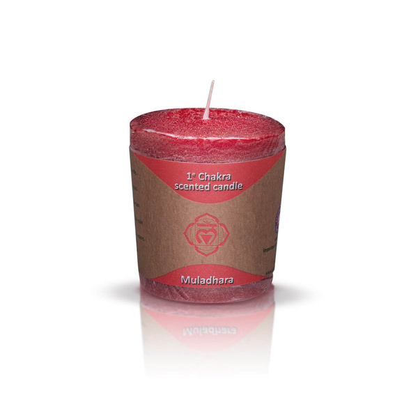 Coffret pour chakra de la racine (Muladhara) : thé du chakra + encens + bougie