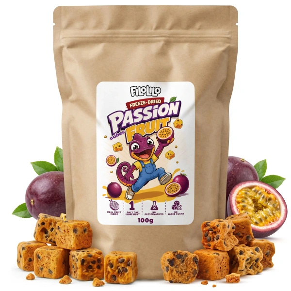 FiloLilo – Fruit de la passion lyophilisé en cubes 100 g