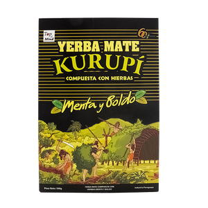 Set de yerba mate Kurupi Menta y Boldo 3x500g