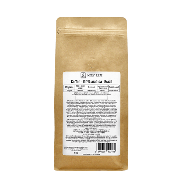 Mary Rose – Café en grains Brazil Mogiana premium 1 kg