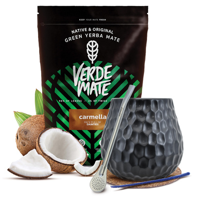 Set de Maté Verde Mate 500g 0,5kg Calebasse + Bombilla