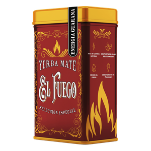 Yerbera – Boîte en métal + El Fuego Energia Guarana 0,5 kg