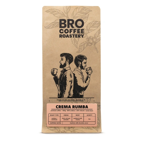 Bro Coffee Roastery – Café en grains Crema Rumba 400 g