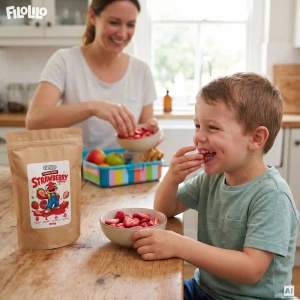 FiloLilo – Fraises lyophilisées en tranches 100 g