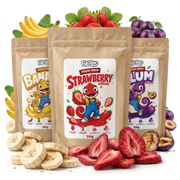Kit de fruits lyophilisés FiloLilo 3×20g