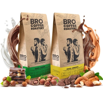 Set de Bro Coffee Roastery Brazil Samba + Brazil Cerrado 2x1kg (2kg)