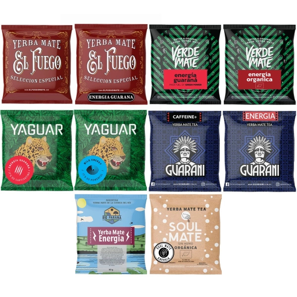 Yerba Mate MEILLEUR POUR DÉMARRER 10x50g LE PLUS PUISSANT