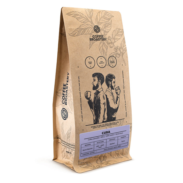 Bro Coffee Roastery – Café en grains Cuba Sierra Maestra Speciality 400 g