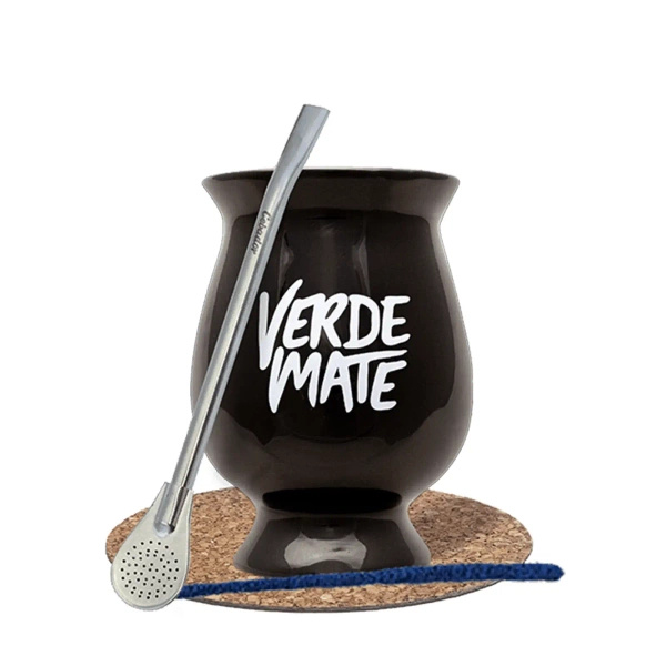 Set de démarrage Matero/ une calebasse  + Bombilla 19cm Yerba Mate