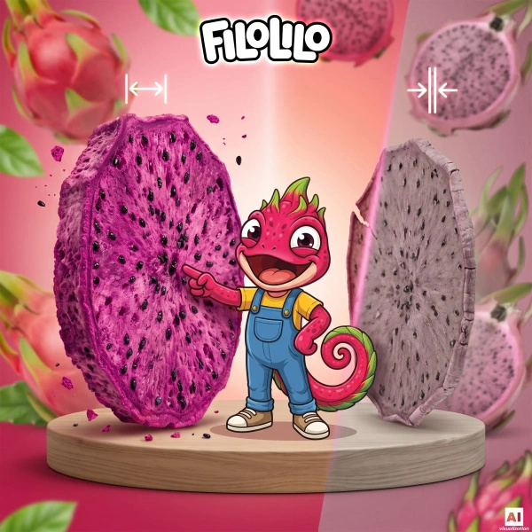 FiloLilo – Fruit du dragon lyophilisé en tranches 100 g