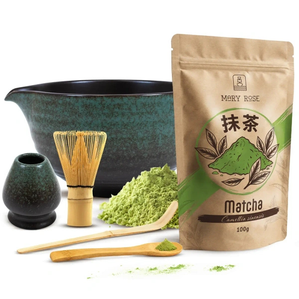 Set d'infusion de thé Matcha: matcha 100g + accessoires