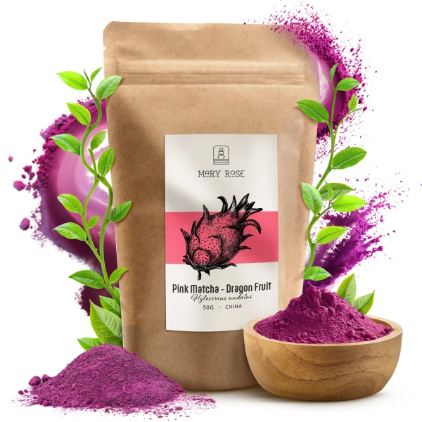 Mary Rose – Pink Matcha – Fruit du dragon (poudre) 50 g