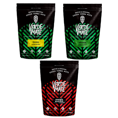 Set : Verde Mate Green 3x500g divers mélanges