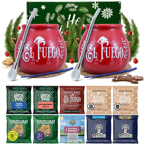 Coffret cadeau d'hiver Yerba Maté pour deux 10x50g