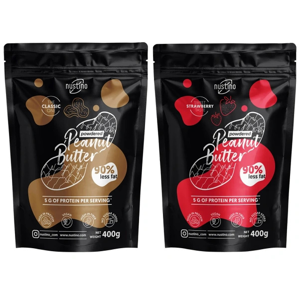 Lot de Beurre de Cacahuète en Poudre Nustino 2x400g