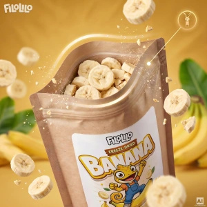 FiloLilo – Bananes lyophilisées en tranches 100 g
