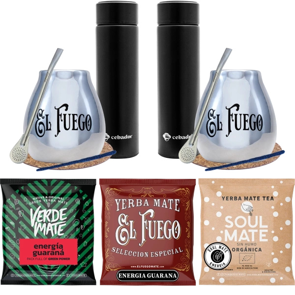 Set de Maté PREMIUM pour couple Thermos