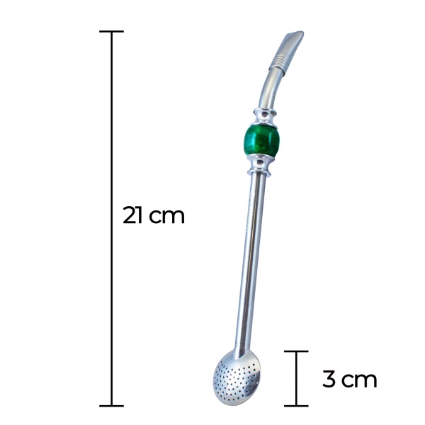 Bombilla Bomba avec pierre - vert