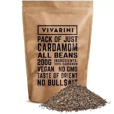 Vivarini – Cardamome (graines décortiquées) 200 g