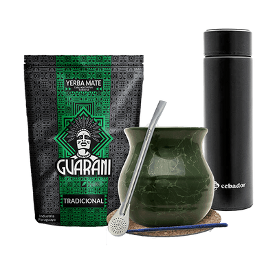 Set Yerba Guarani Elaborada 500g une calebasse un thermos