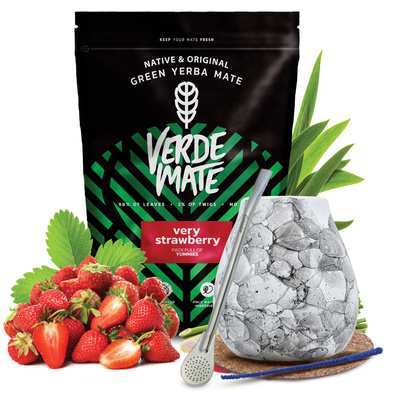 Set de Maté Verde Mate 500g 0,5kg Calebasse + Bombilla