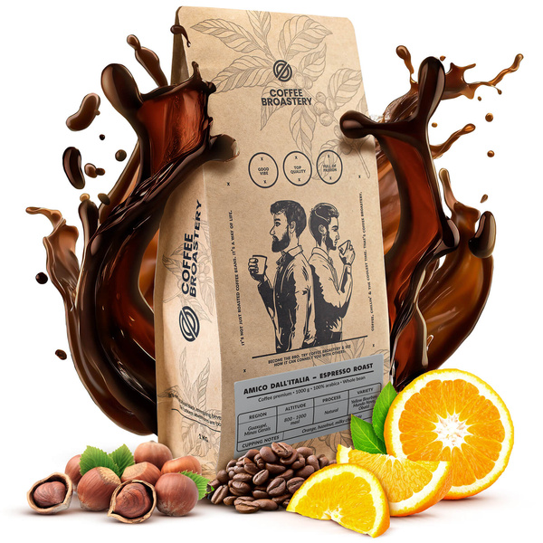Coffret Coffee Broastery : café Amico dall'Italia Espresso Roast + mug