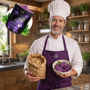 Nustino – Beurre de cacahuète en poudre – Ube (sans sucre ajouté) 400 g