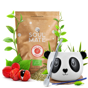 Yerba Maté ensemble Soul Mate Energia 500g Calebasse + Bombilla