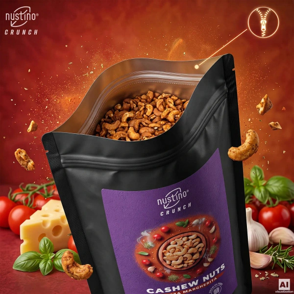 Nustino Crunch – Noix de cajou grillées – Pizza Margherita 100 g