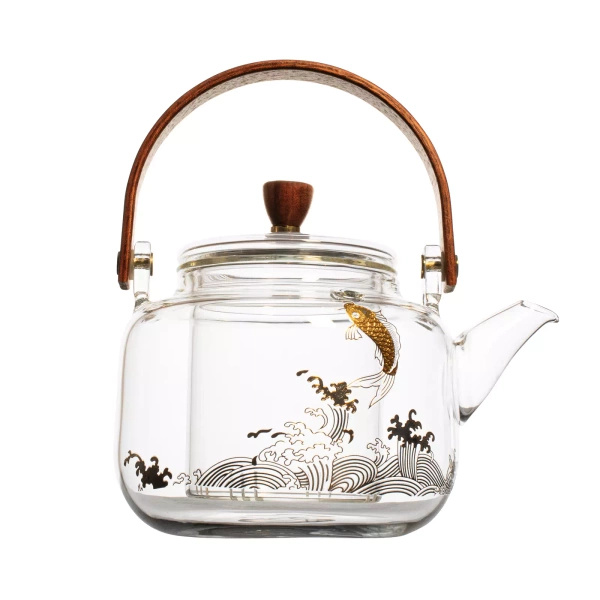 Théière en verre avec filtre / Carafe filtrante Pescado 500 ml 