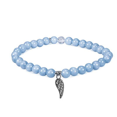 Bracelet en angélite – Aile d'Ange