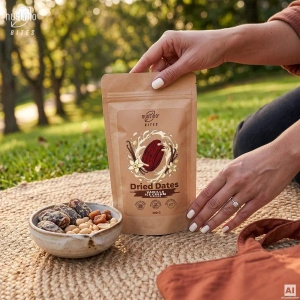Nustino Bites – Dattes Séchées – Vanilla Ice Cream Flavour 100 g