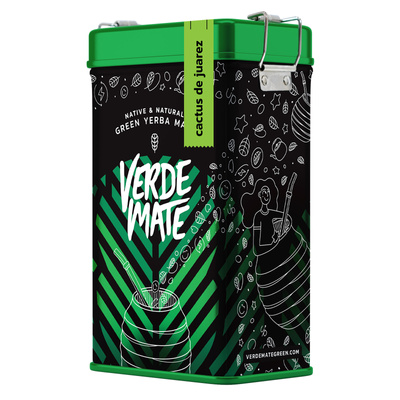 Yerbera – Boîte en métal + Verde Mate Green Cactus de Juarez 0,5 kg