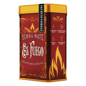 Yerbera – Boîte en métal + El Fuego Energia Guarana 0,5 kg