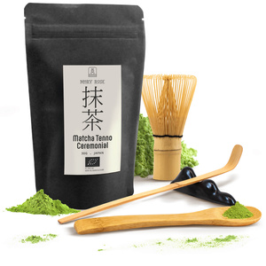 Coffret cérémonial pour préparer le thé matcha : matcha BIO japonais 30g + accessoires