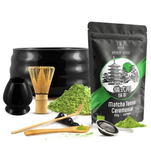 Coffret cérémonial pour préparer le thé matcha : matcha BIO japonais 30g + accessoires