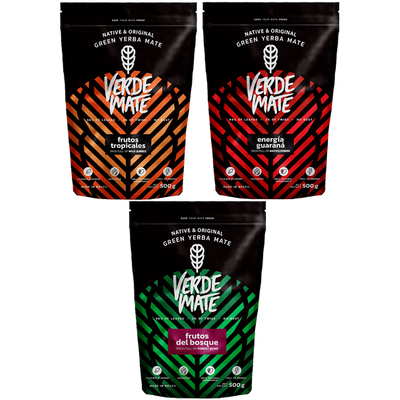 Set : Verde Mate Green 3x500g divers mélanges