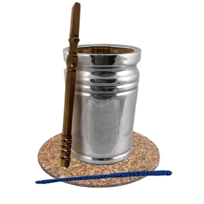 Yerba Mate Matero Palo Santo + Bombilla Palo Santo