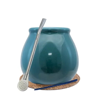 Kit de démarrage Yerba Mate LARGE CALABASH bombilla