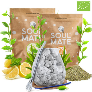 Set de Maté Soul Mate Organica 2x500g 1kg Calebasse + Bombilla