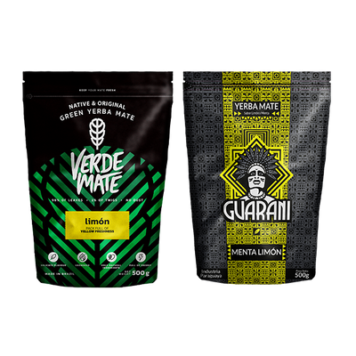 Verde Mate Green Limon 500g + Guarani Menta Limon 500g (1kg)