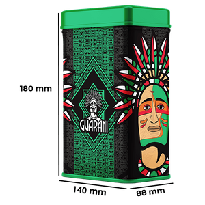 Yerbera – Boîte en métal + Guarani Naranja 0,5 kg