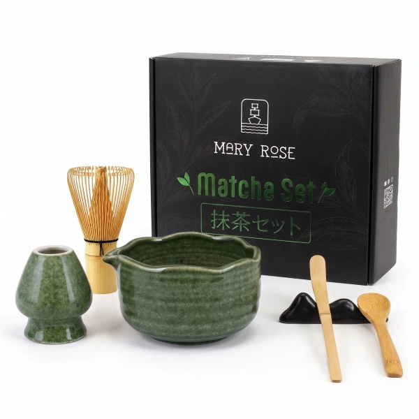 Coffret cadeau : accessoires pour préparer le thé matcha